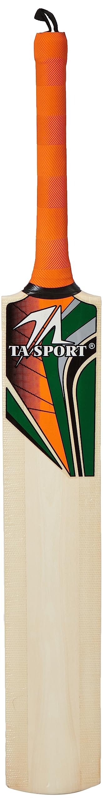 Leader Sport TA Cricket Bat for Soft Ball Play, Bleach Finished