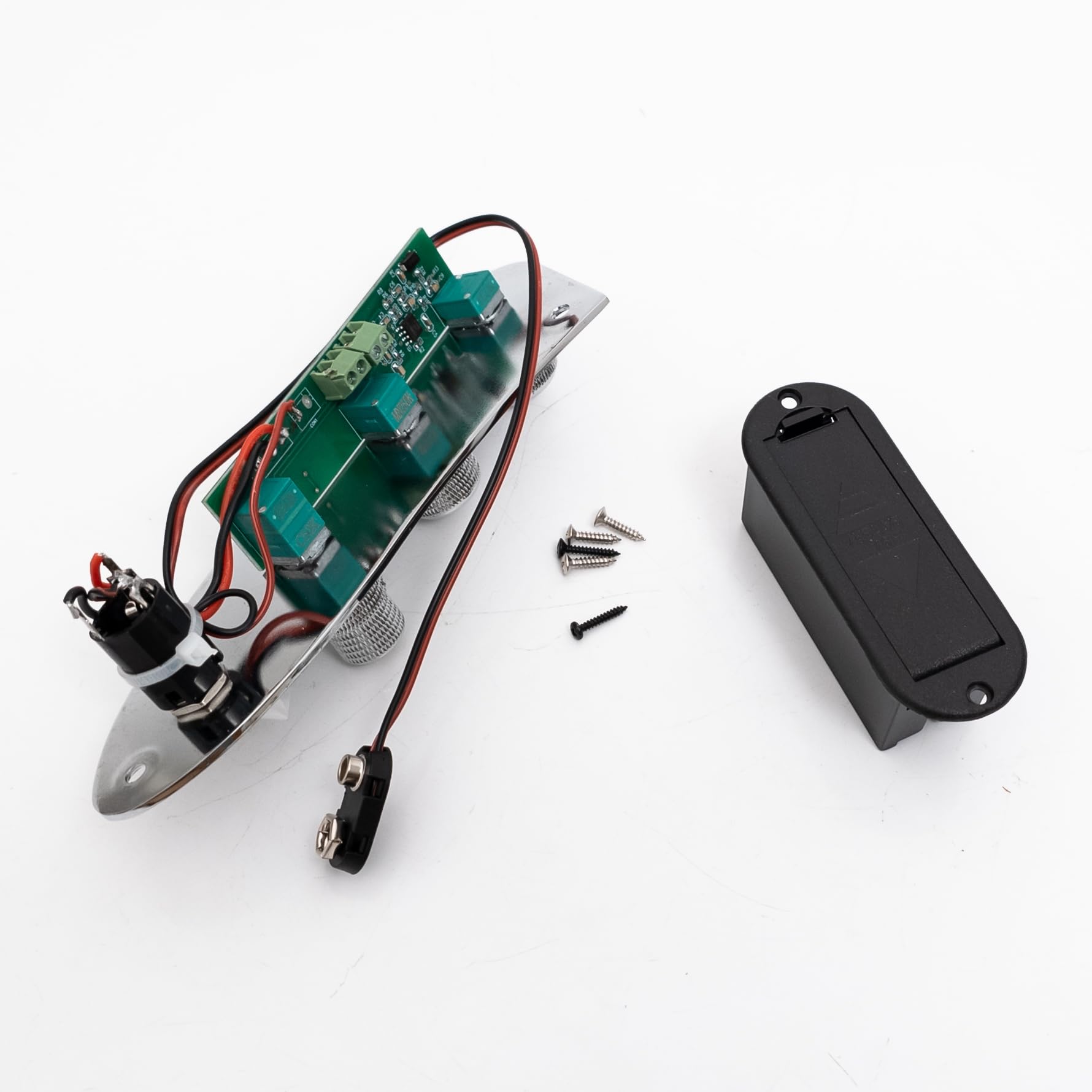 Placa de control precableada, placa de control cargada, arnés de cableado, kit de actualización de preamplificador de graves conmutable activo/pasivo para Fender Jazz Bass piezas de repuesto para bajo