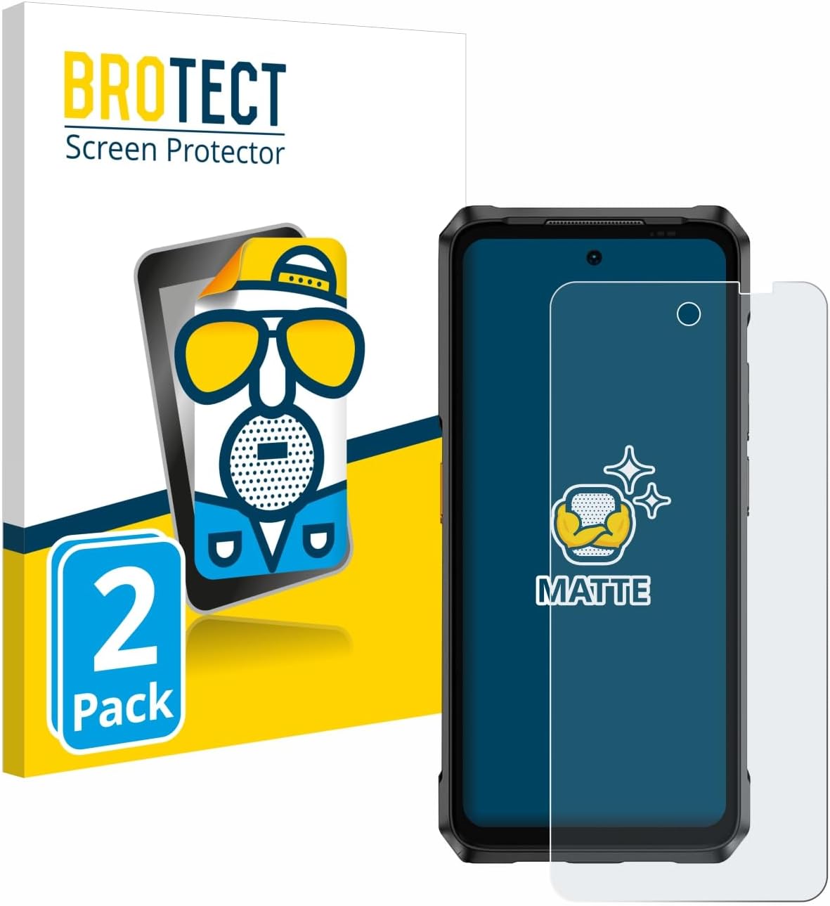 brotect Screen Protector Anti-Glare compatible with Ulefone Armor 26 Ultra (2 Pack) Screen Protector Matte, Anti-Fingerprint Protection Film