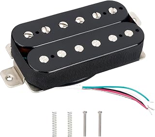 Banworks Alnico 5 Humbucker Pickup 7.8K High Output 50mm Neck Pickup Uncovered Double Coil Pickup Brass Bobbin for Electric Guitar JT/SYQ-04