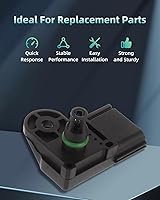 Vista 2 de SCITOO Sensor de presión absoluta del colector AS199, 4 piezas, apto para 2006-2012 para Ford Escape 2003-2008 para Ford Focus
