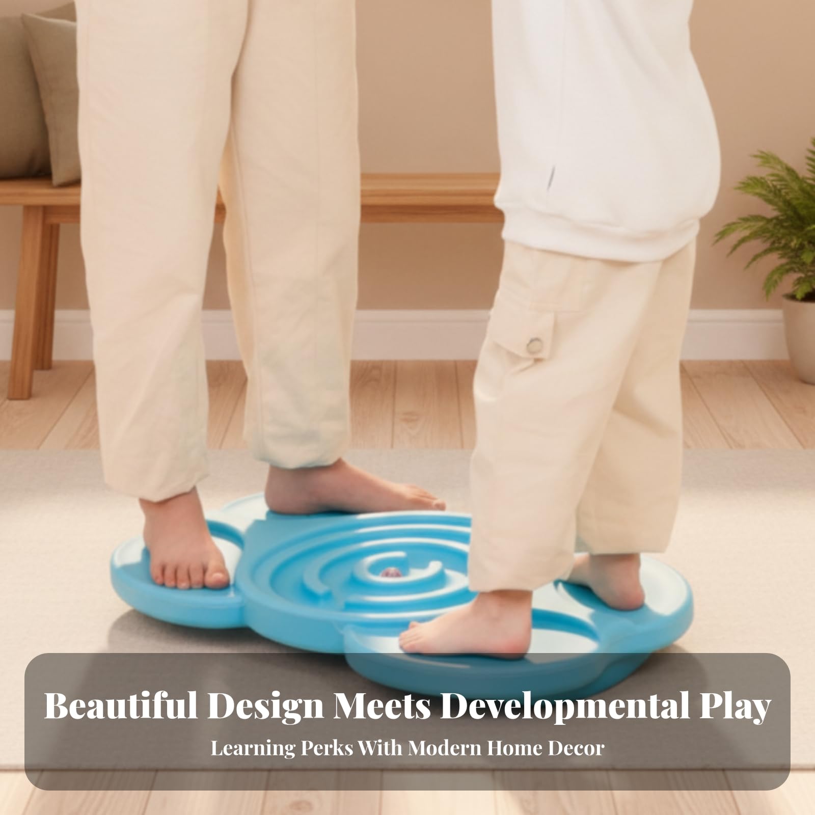 Tavola per Equilibrio Bambini | Resistente, Anti-Pizzicamento, Gioco di Equilibrio Interattivo con Palline, per Casa,