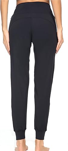 Miniatura 3 de Kcutteyg Pantalones deportivos para mujer con bolsillos, ligeros, de secado rápido, pantalones deportivos suaves para gimnasio, yoga, correr