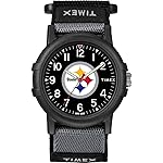 Timex NFL Recruit 38mm Watch - Pittsburgh Steelers with Black Fabric Strap