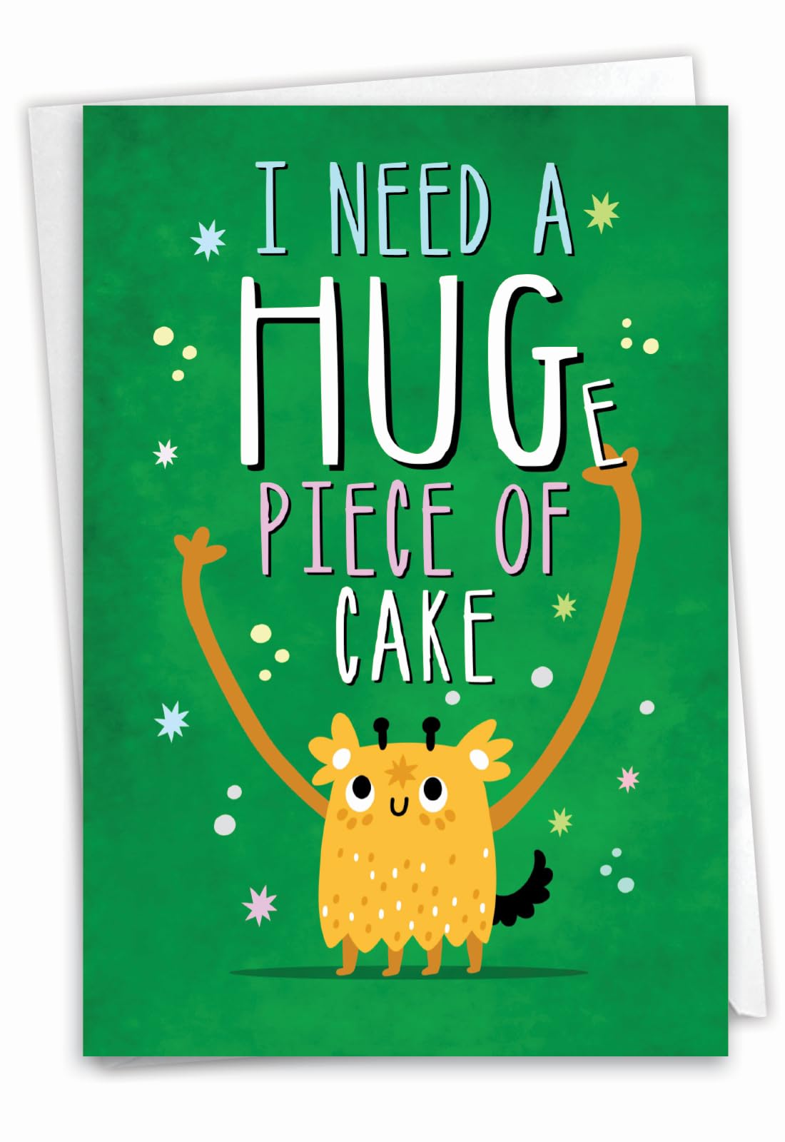 NobleWorks - Funny Birthday Greeting Card with 5 x 7 Inch Envelope (1 Card) Bday Need A Hug C2326BDG
