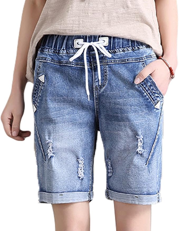 WanYang Donne Jeans Vita Bassa Bermuda Pants Hot Pants Pantaloncini Denim :  Amazon.it: Abbigliamento