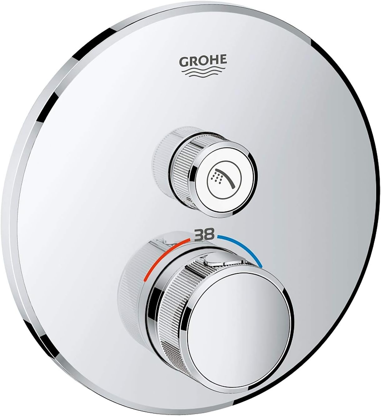 GROHE 29119000 | Grohtherm SmartControl Thermostat Concealed | Round | 2 Valves