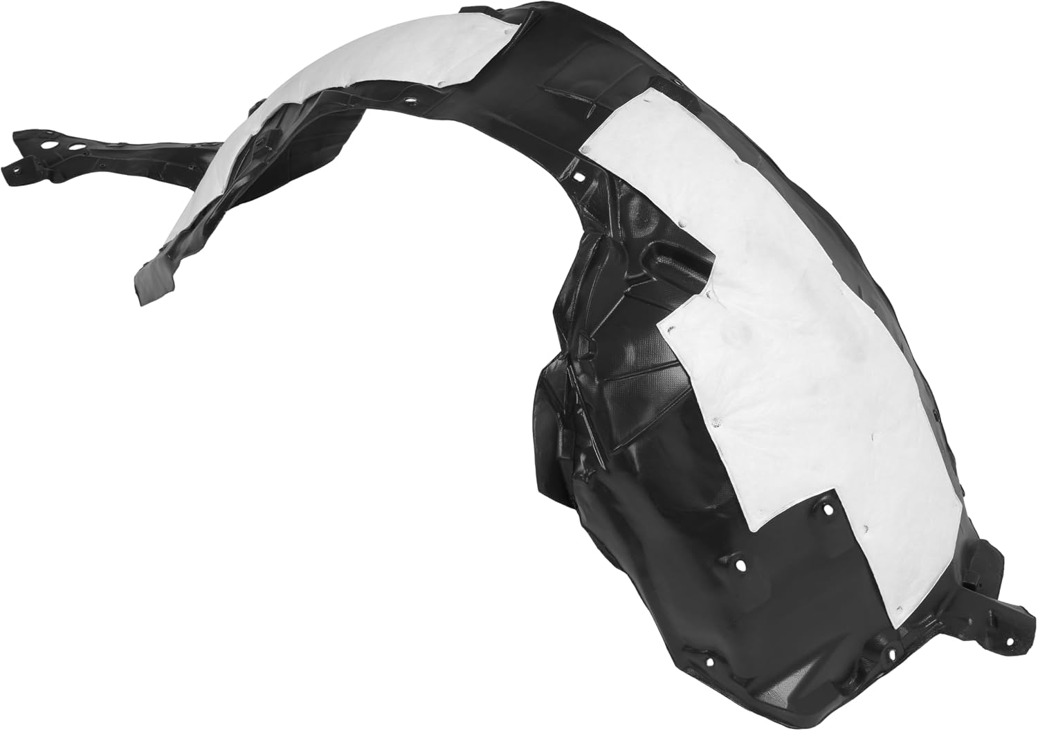 ALMULOO Front Fender Liner Compatible with 2016-2023 Nissan Maxima Replacement for 638404RA1D NI1249159 Truck Wheel Splash w/Insulation Foam Plastic Black Right Passenger Side