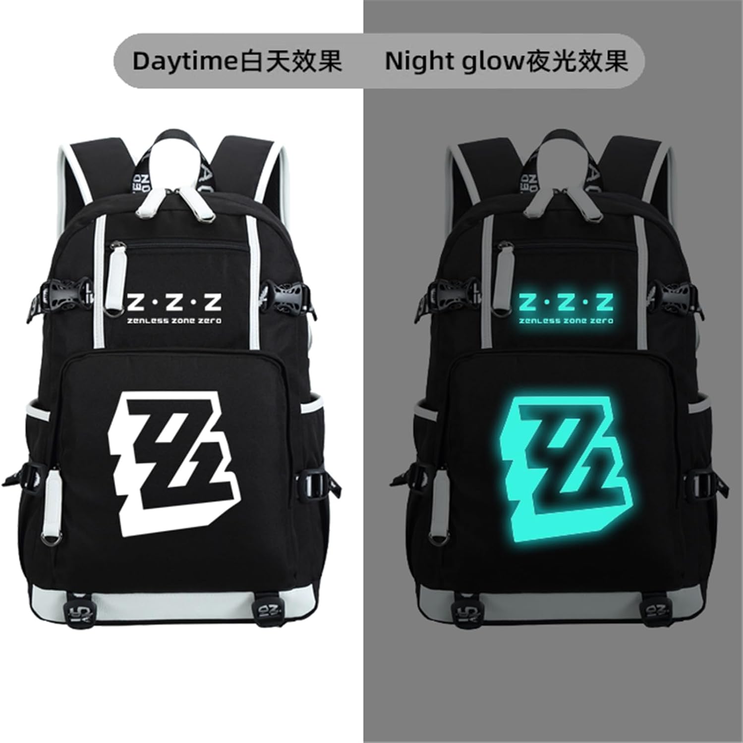 ISaikoy Game Zenless Zone Zero Backpack Daypack Bookbag Laptop Bag School Bag with USB Port 1