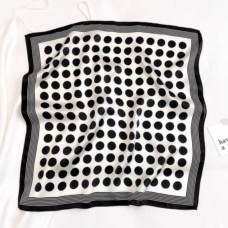 Image of ANDANTINO 100% Mulberry Silk Scarf -21 inch Square Neckerchief with Gift Packed