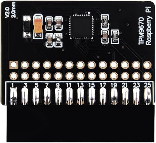 Miniatura 5 de GeeekPi Raspberry Pi TPM2.0 Módulo TPM9670 basado en un Infineon Optiga SLB 9670 TPM 2.0, módulo GPIO TPM adicional compatible con todos los modelos