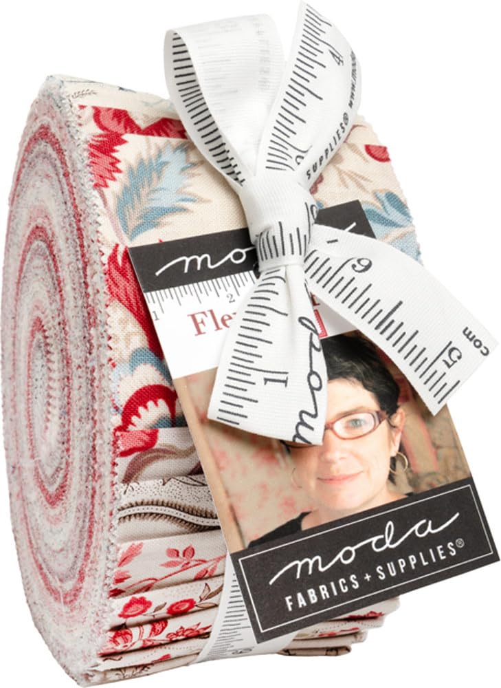 French General Fleur de Paris Jelly Roll 40 2.5-inch Strips Moda Fabrics 13990JR