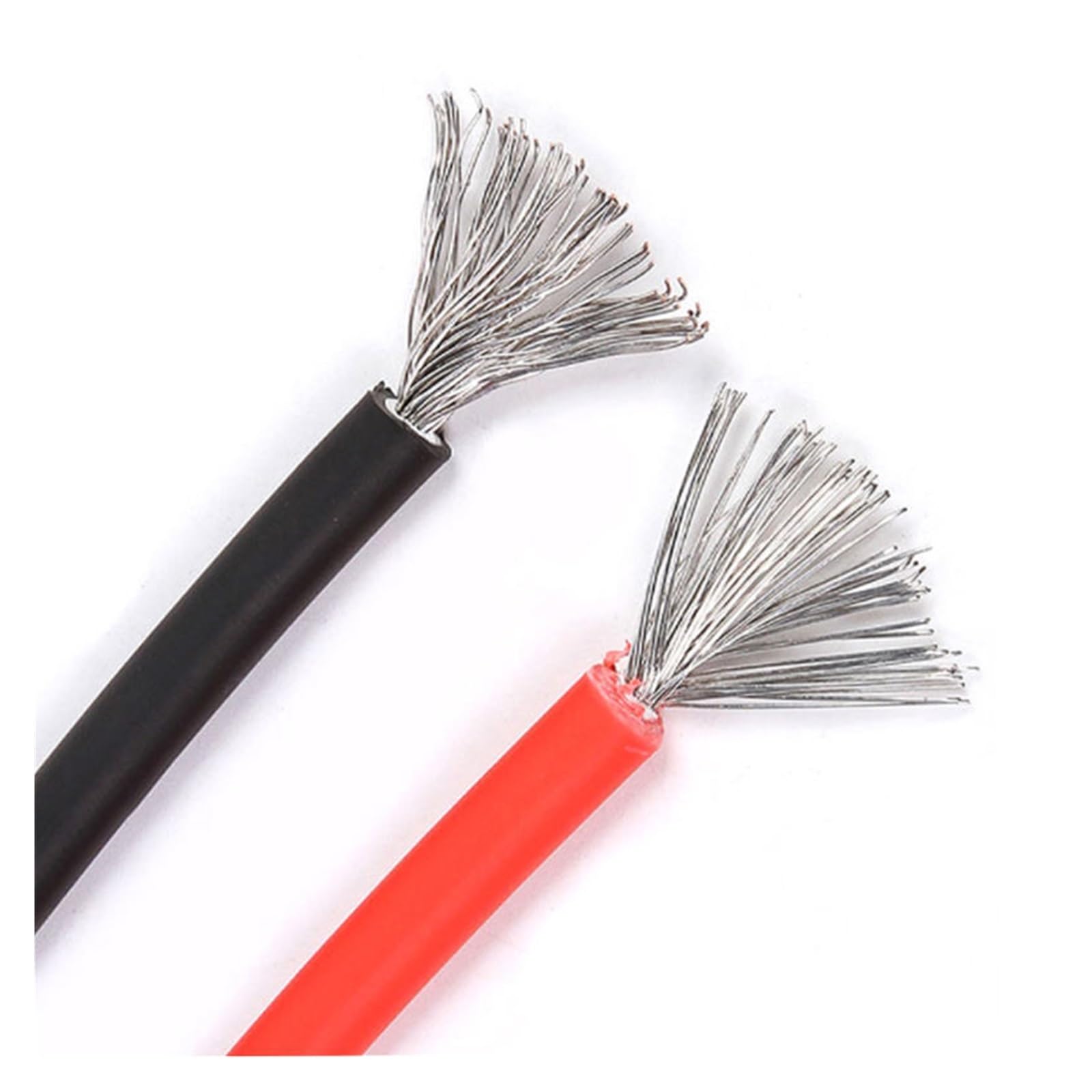 Câble d'extension de Panneau Solaire 100/50 mètres, Fil à Double Gaine en cuivre étamé 4 mm2 12 AWG for systèmes photovoltaïques solaires(50M Red and Black)