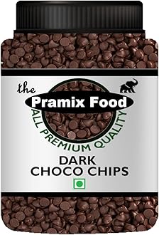 Pramix Dark Chocolate Chips | Choco Chips for Baking, Ice Cream, Cookies, Cake, Desserts - 400g