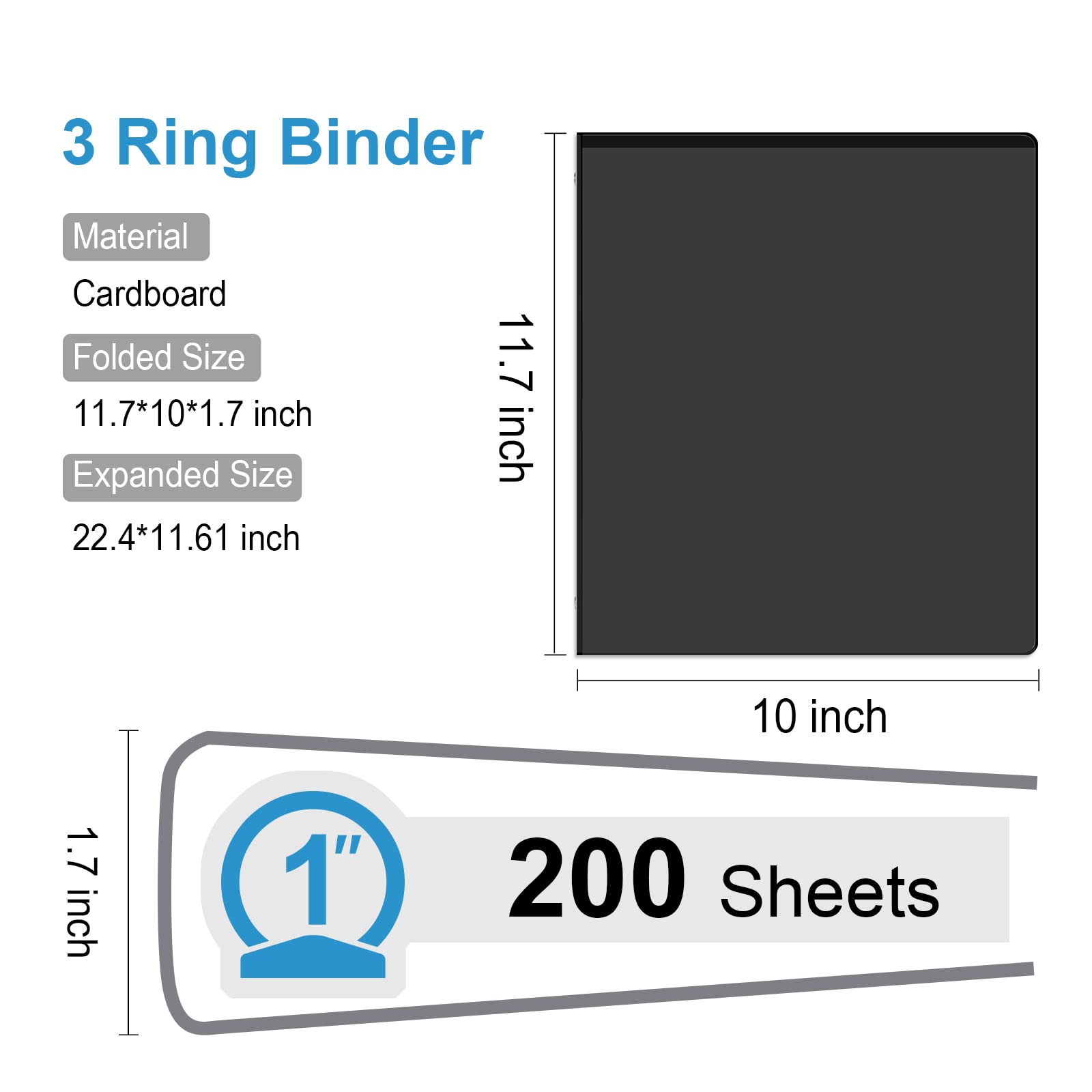 Snapklik.com : Comix Durable 1 Inch 3-Ring-Binder, 1 Presentation View ...