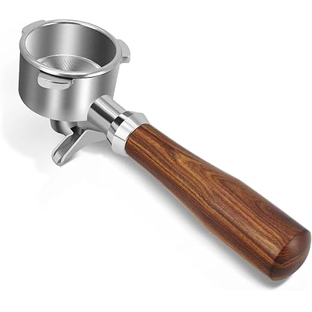 54mm Bottomless Portafilter Für Breville - Siebträger Mit Walnuss Griff