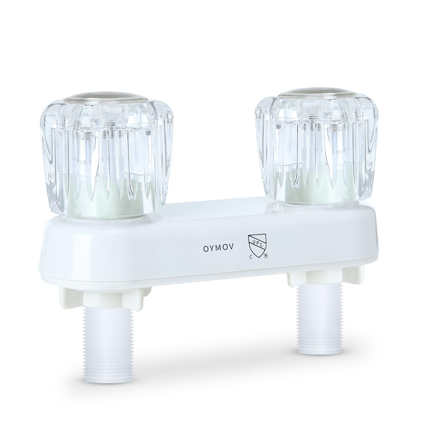 Robinet de Douche pour Camping-Car, Valve de Rechange avec 2 poignées à Bouton pour Douche intérieure et extérieure