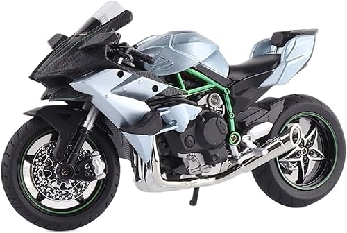 NASJAQ Kit de modelo de motocicleta de juguete 112 para Kawasaki-H2R para Ninja Diecast Motocicleta Modelo Juguete miniatura Juguetes de bicicleta
