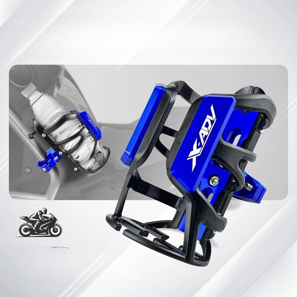 Porte-Bouteille Rotatif pour Moto pour ADV 350 160 pour Forza 750 350 NSS350 PCX160 X-ADV 750 Porte-bidon De Moto Porte-gobelet Porte-Bouteille(Black-XADV)