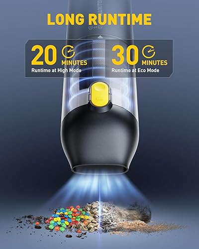 Miniatura 7 de AUXITO Aspiradora portátil inalámbrica de 14000 Pa, succión de mano, soplado y succión 2 en 1, aspiradora pequeña aspiradora de mano para automóvil,