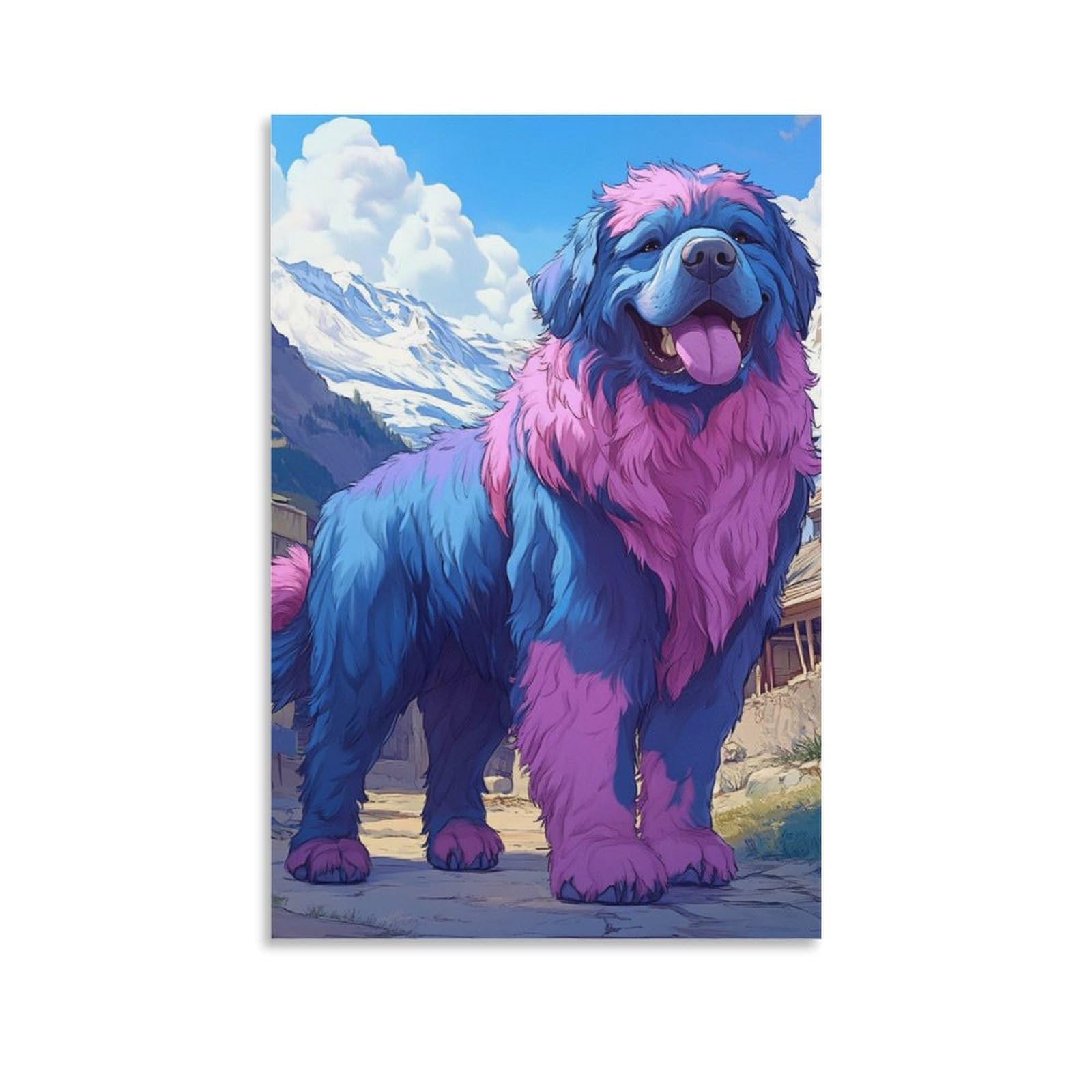 Mastiff tibetano lienzo para transformar paredes vacías de dormitorios modernos 6