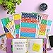 Mirida Planner Stickers - Fitness Pack of 2076 Mini Icons for Workout, Healthy Diet, Gym Exercise, and Habits - for Calendar and Journal