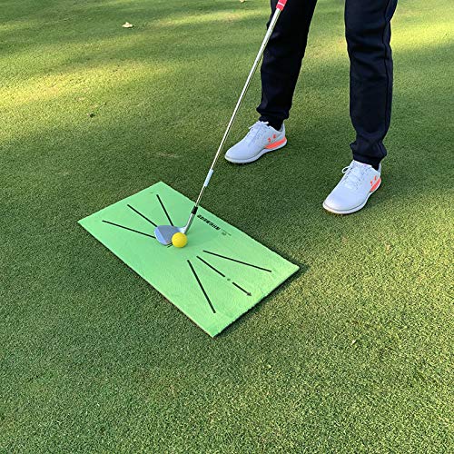 image for Dheera Golf Training Mat, Swing Detection Batting Mini Golf Practice T