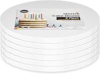 Vista 9 de Kootek Juego de 6 moldes redondos de 12 pulgadas, 12 pulgadas, base de cartón resistente de 1/2 pulgada de grosor para postres de boda y fiesta