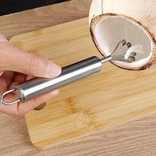 1PCS Coconut Grater Kitchen Shredded Slicer Scraper Fruit Tool Stainless Steel Grater Coconut Meat Remover