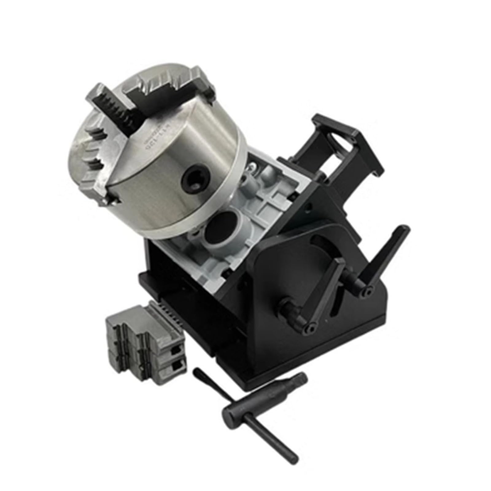 CNC Automatic Indexing Rotary Table Positioner Manipulator Argon Arc Welding Marking Circular Seam Smooth Rotation(D125 5-inch)
