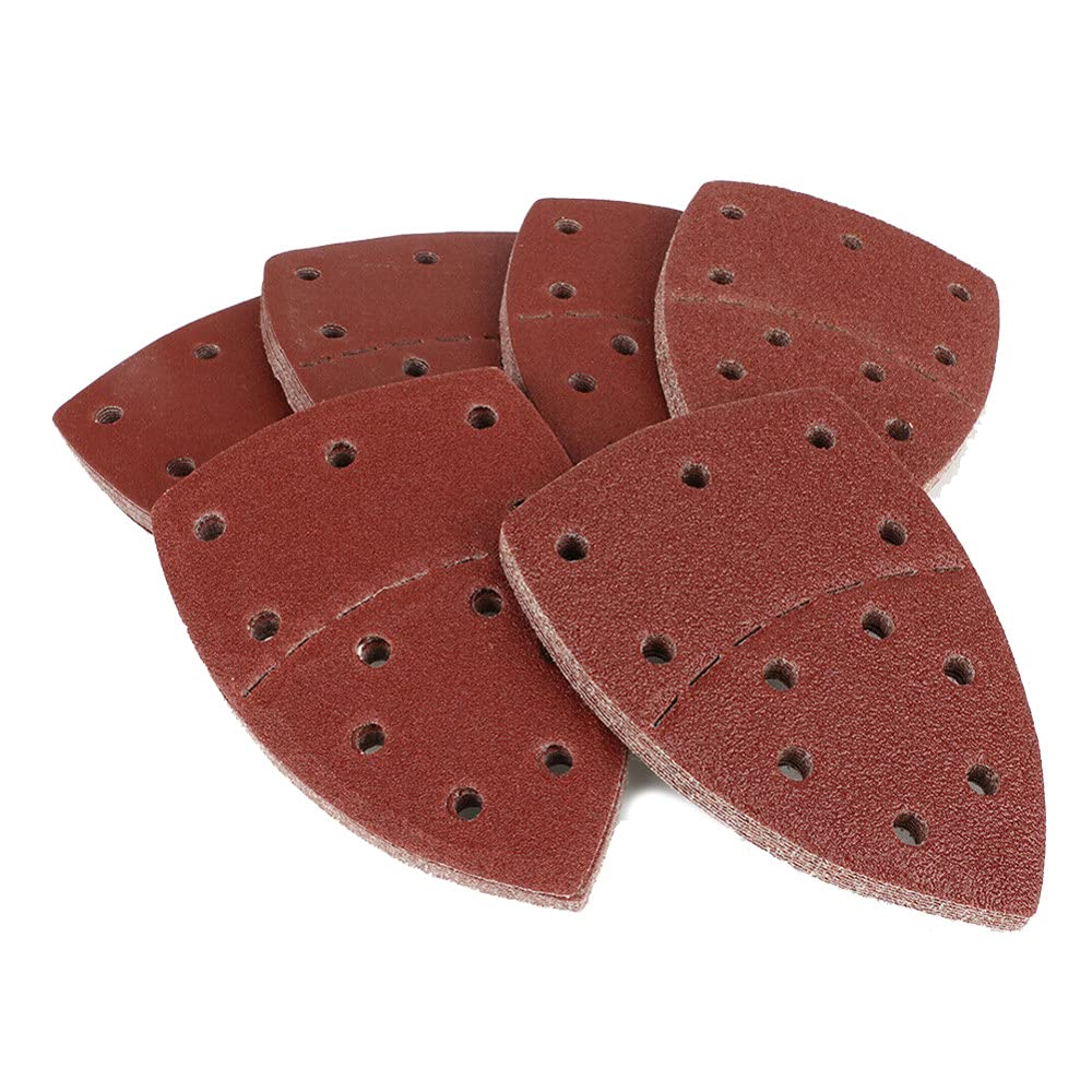 Wswjdw 60Pcs Mouse Sanding Sheets Sandpaper Mixed 40/60/80/120/180/240 Grit,Fit For Bosch Psm 100A Detail Palm Sander