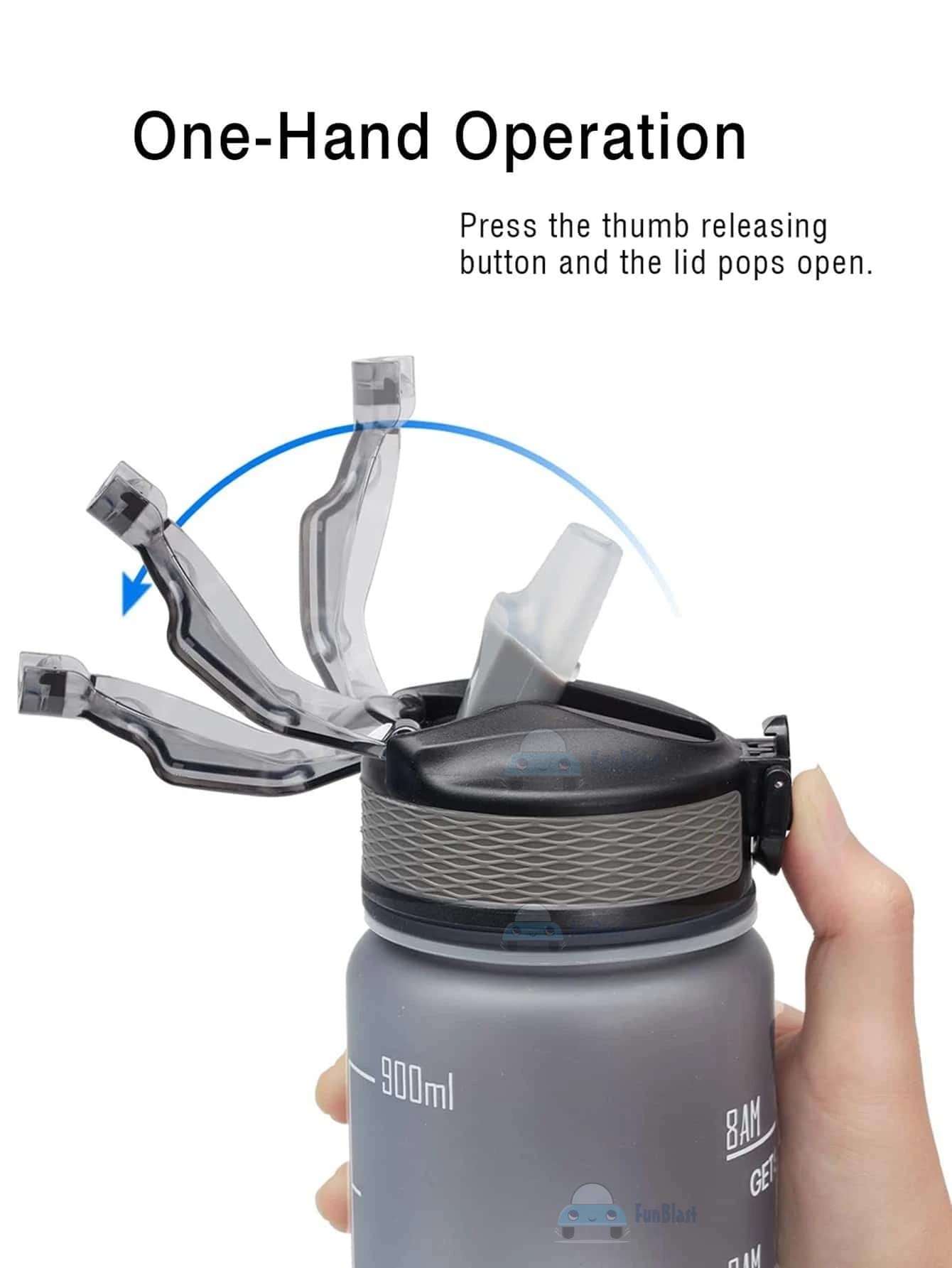 FunBlast Unbreakable Water Bottle - Leakproof & BPA-Free -7