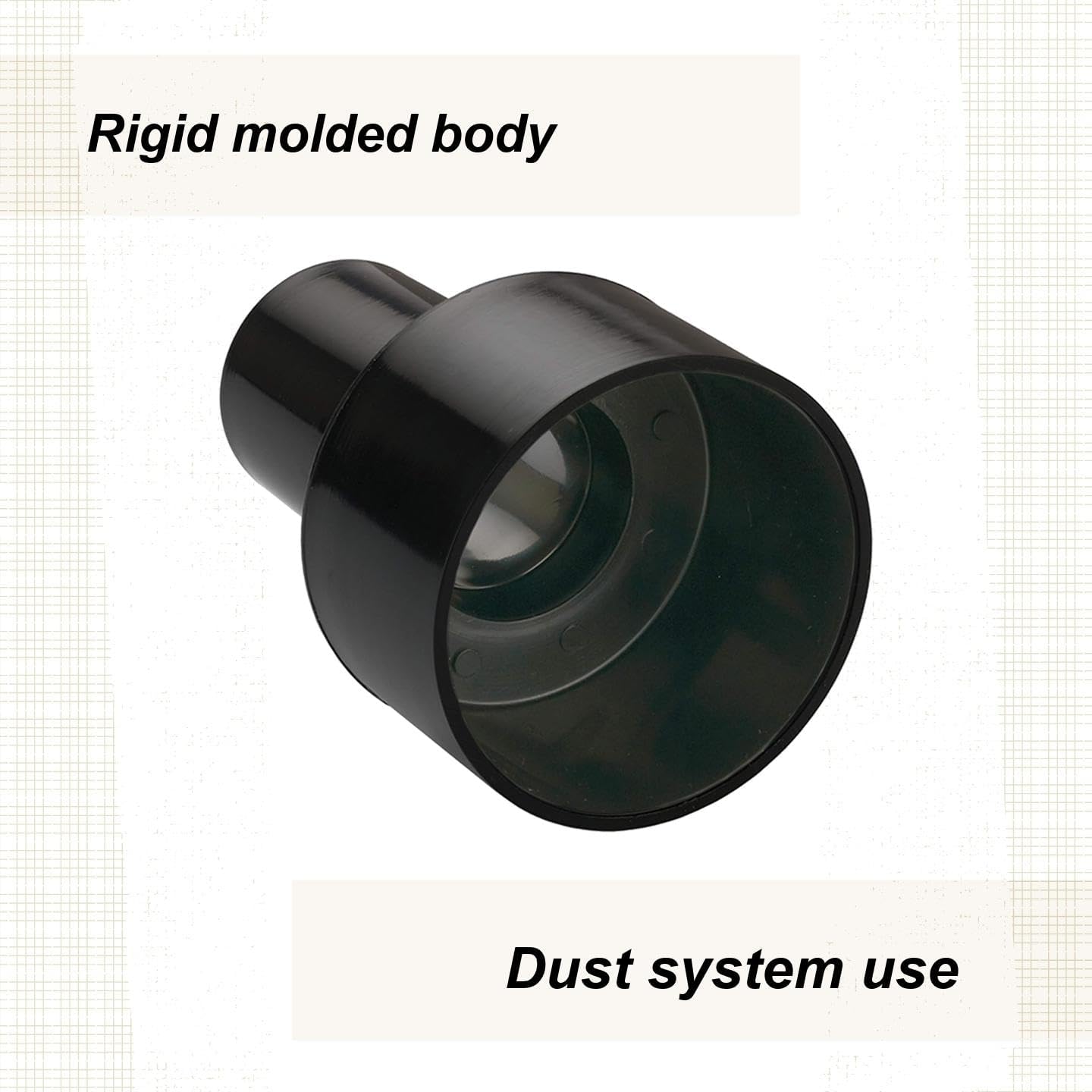 Woodriver Dust Connection 1-1/2" To 2-1/2" Abs Adapter Fitting For Dust Collection System