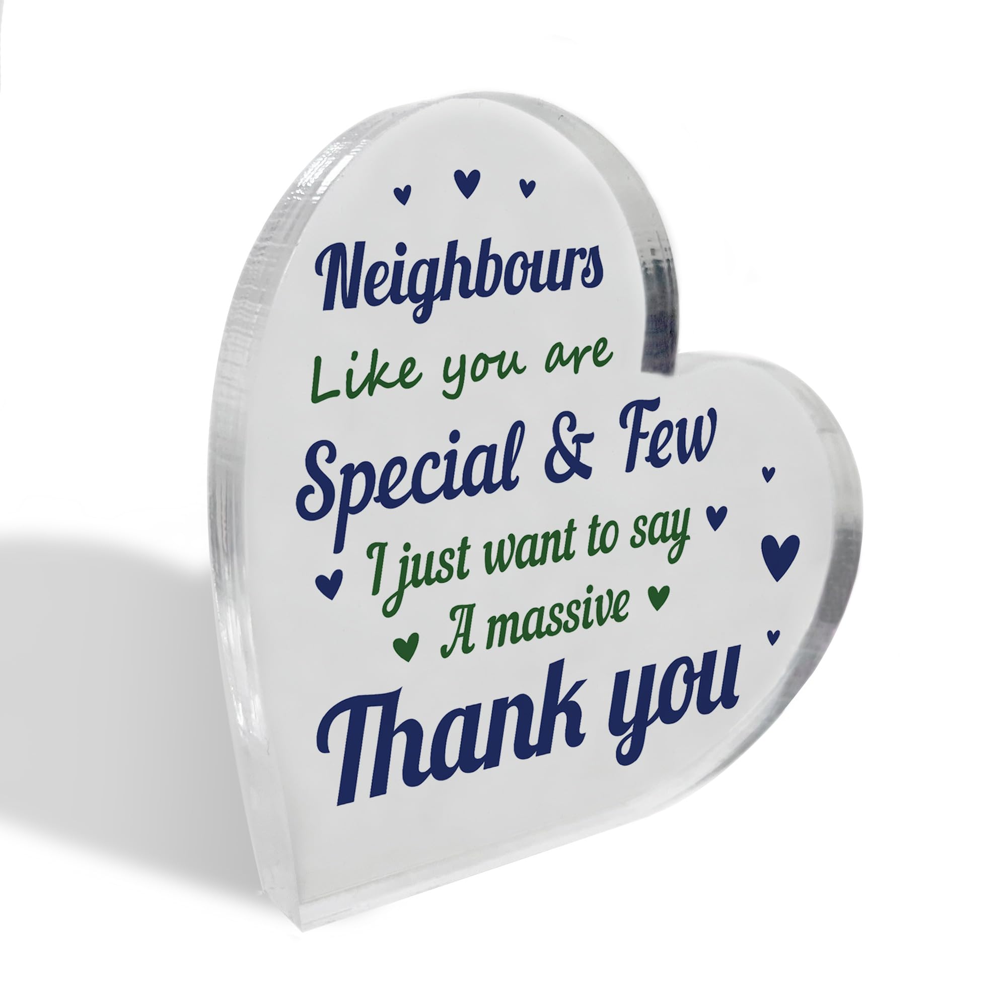 Red Ocean Thank You Gift For Neighbour Acrylic Plaque Neighbours Like You Are Special And Few Gift For Him Her Friendship Gifts For Men Women Gift For Friend Keepsake