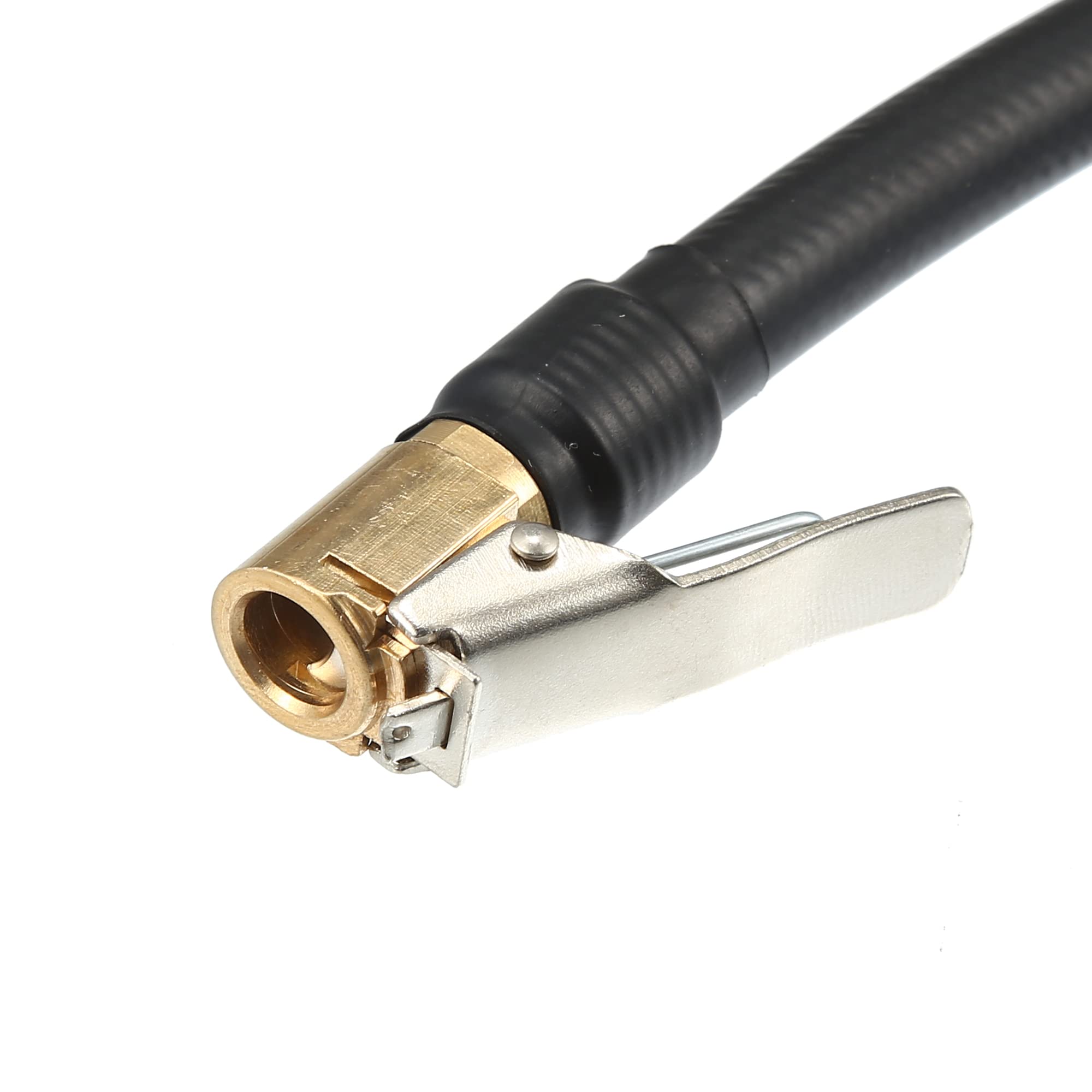 QUARKZMAN Prolunga Tubo Flessibile per Gonfiatore Pneumatico 1 Pezzo | Materiale Rame Gomma, Lunghezza 2m, Filettatura M8x0.8, Diametro 12.6mm, Per Moto Bici, Clip Valvola, Tenuta Stagna
