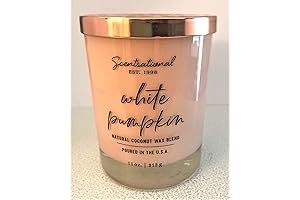Scentsational White Pumpkin Candle: Enchanting Aroma in a Blush Pink Blush