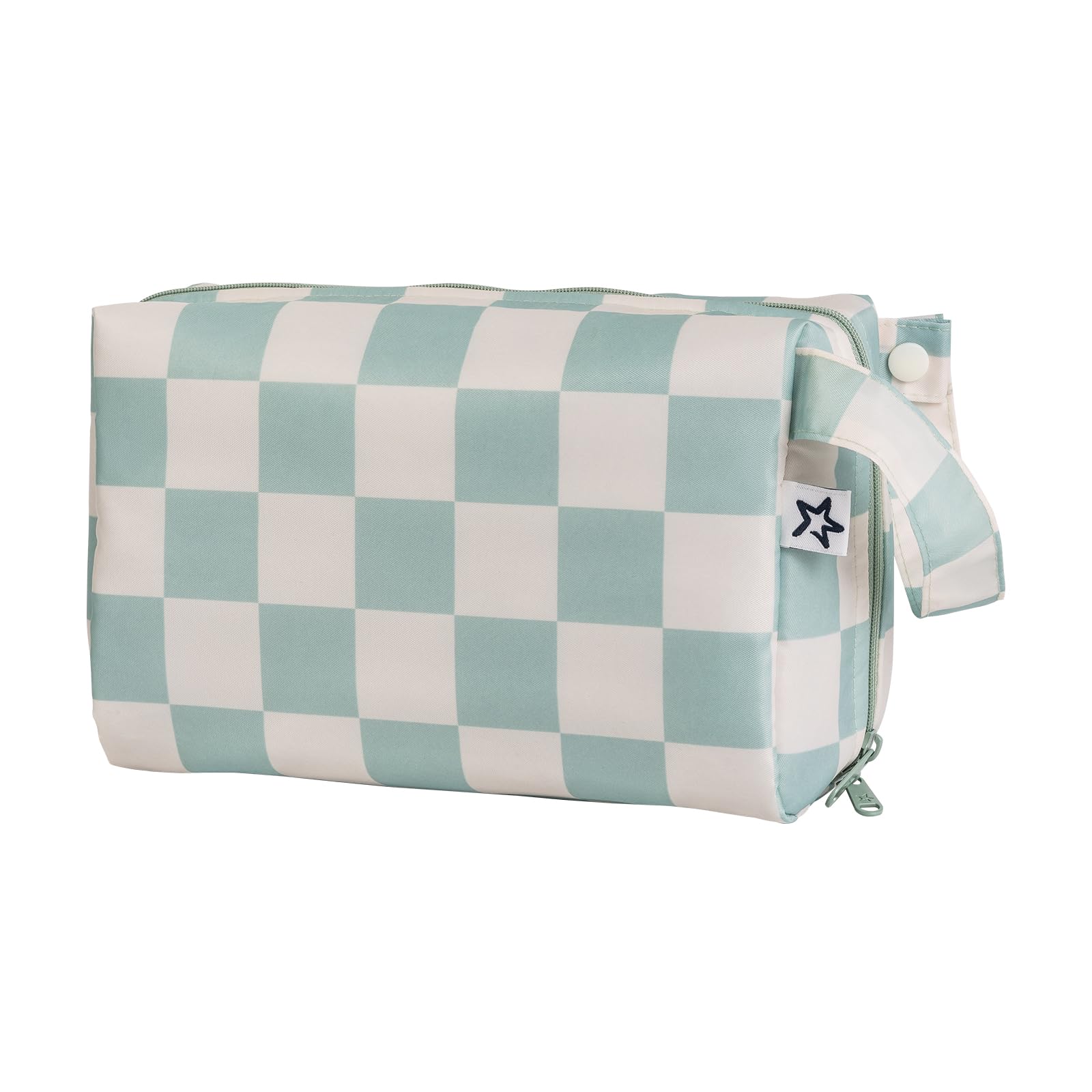 Tiny Twinkle Waterproof Travel Toiletry & Makeup Bag Organizer | Makeup Pouch with Multiple Compartments & Snap Handle for Travel | Gift for Teen