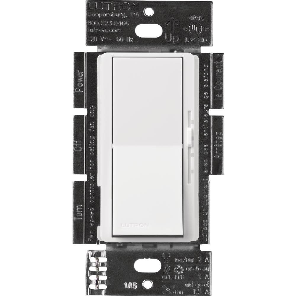 Lutron DVFSQ-LFH-WH Electrical Distribution Switcher White