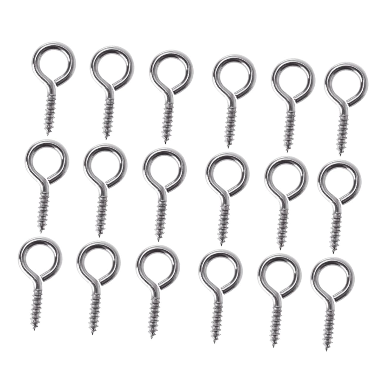 OSALADI Ergonomic Design 50pcs Screw Eye Pins Strong Structure for Jewelry Screw Eye ()