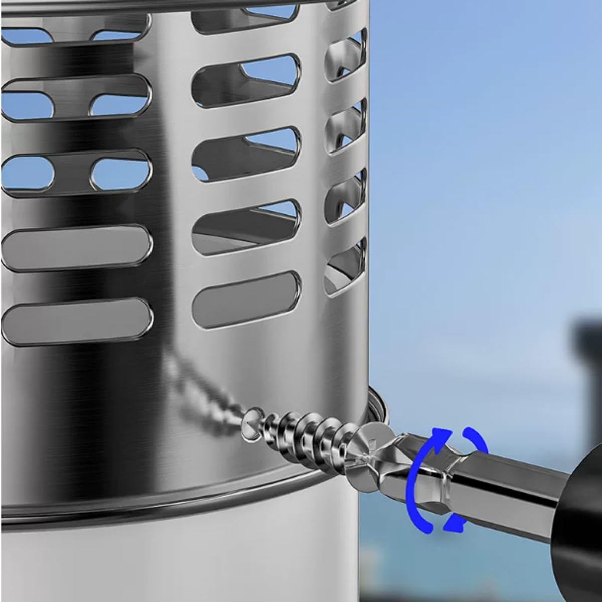 Estrattore d'Aria Tetto in Acciaio Inox 304 Comignolo per Camino Terminale di Ventilazione Rotondo Rete Anti Topi Uccelli(16in)