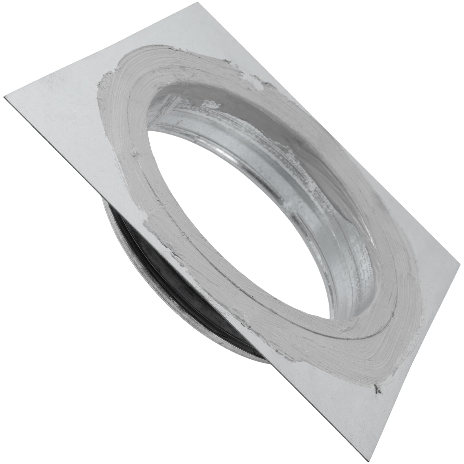 Vent Systems Kołnierz złącza kanałowego 15 cm z gumową uszczelką EDPM - adapter odpowietrzający suszarki i płyta montażowa - idealny do bezszwowych połączeń kanałowych HVAC, wentylatorów wyciągowych i