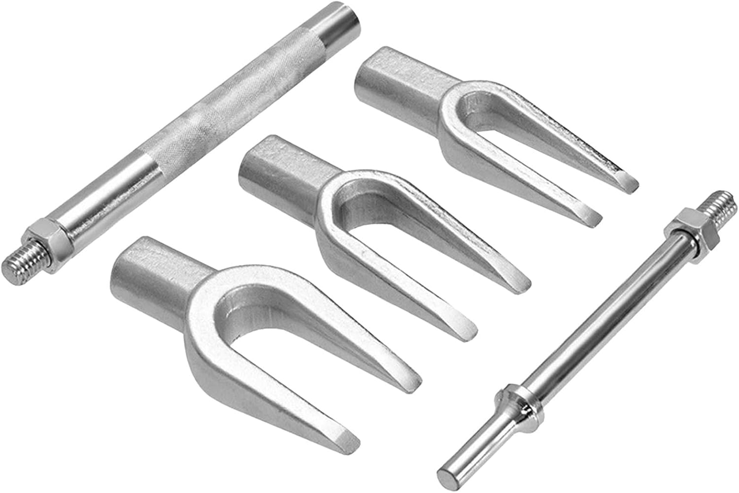 Heavy Duty Ball Joint Remover, 5X Tie Rod Separator Kit, 12 Inch Joint Splitter with Hardened Steel Build, Fork Type Automotive Tool, Tool Set with Case, Car Repair Equipment for Mechanic Use