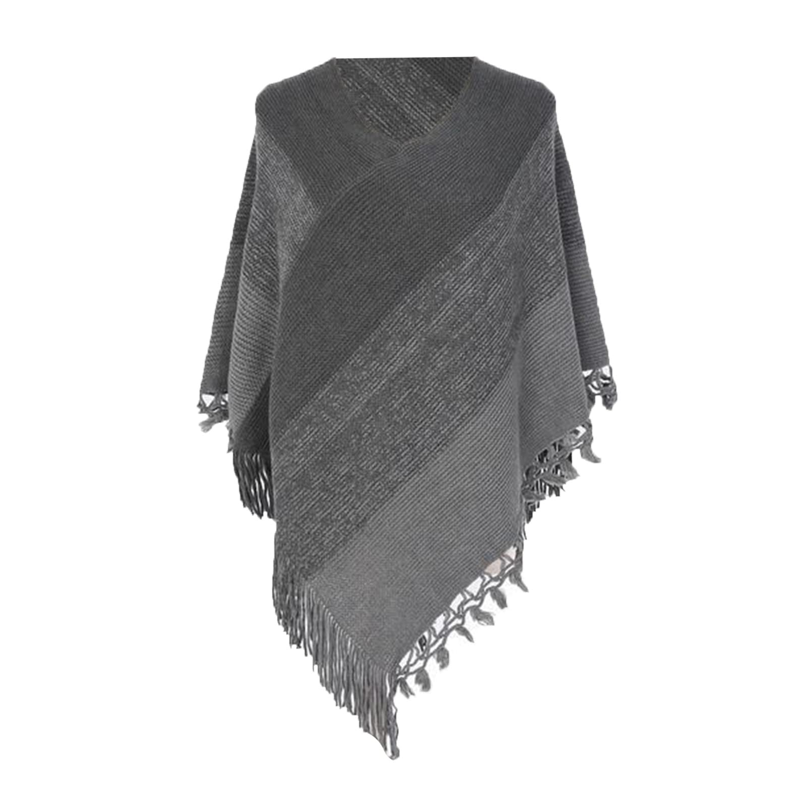 Sciarpa scialle invernale da donna Grande lana calda elegante Sciarpa nera Pashmina Sciarpa morbida e leggera Stola Grande scialle in cashmere (Grigio scuro Taglia unica)