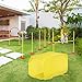 PawHut Agility Set Hunde, 4-teiliges Agility Ausrüstung mit Hundetunnel, Hürden, Slalomstangen, Springring, Aufbewahrungstasche, Höhenverstellbar Steckhürdenset Trainingsset für Hundetraining