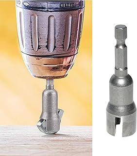 Hex Shank Wing Nut Driver Socket - Butterfly Bolt Wrench Adapter for Electric Drill and Screwdriver, Efficient DIY Tool(Silver)