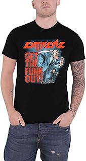 Extreme T Shirt Get The Funk Out Bouncer Band Logo Official Mens Black