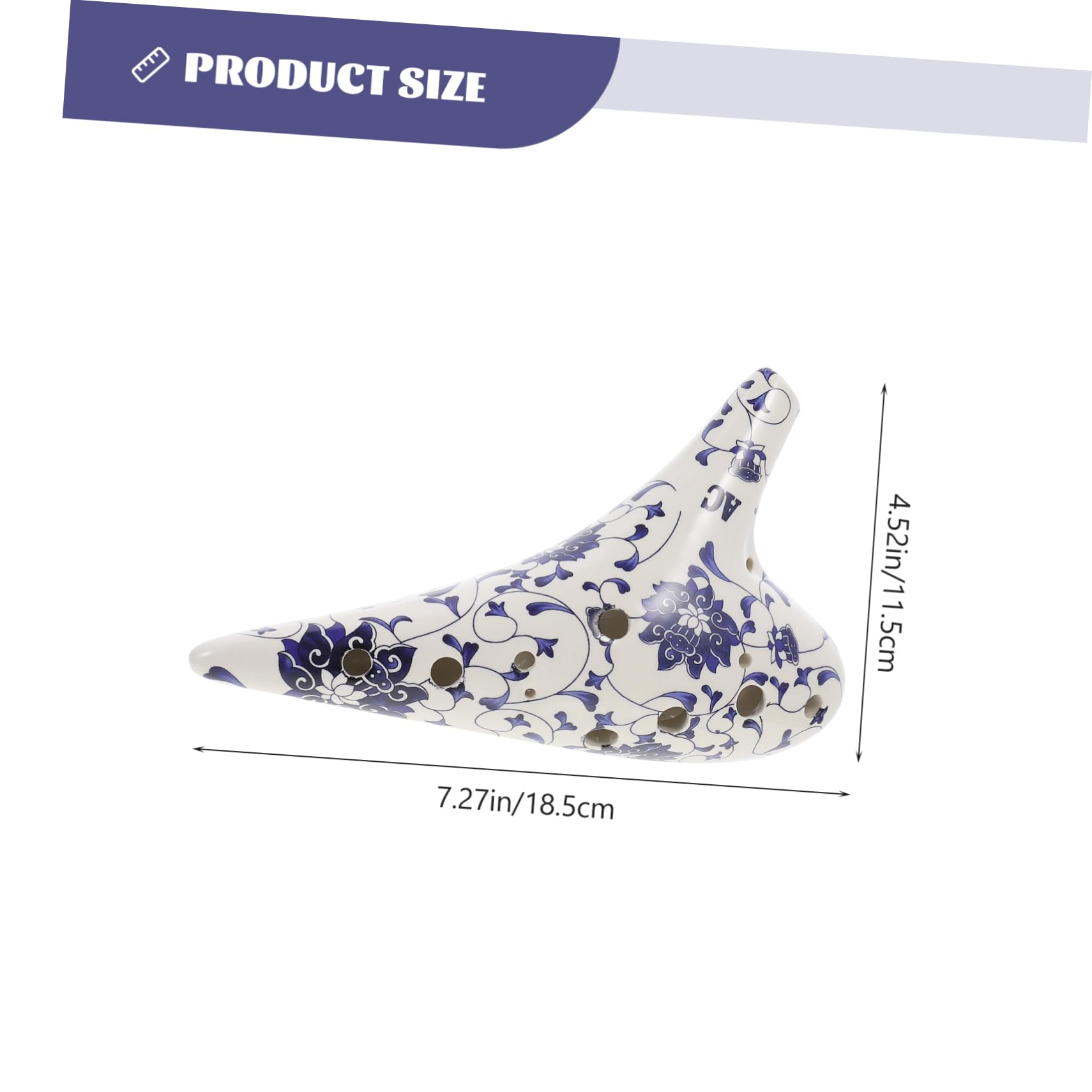 SUPVOX Flauta De Porcelana Pintada Mano Ocarina Para Principiantes Instrumento De Viento Para Tocar Casa Ocarina De Modelado De Bayas