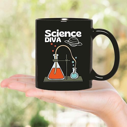 Miniatura 5 de Funny Gift Stem Gifts For Her, Celebration For A Daughter's Graduation - Science Diva On An 11oz 15oz Black Coffee Mug