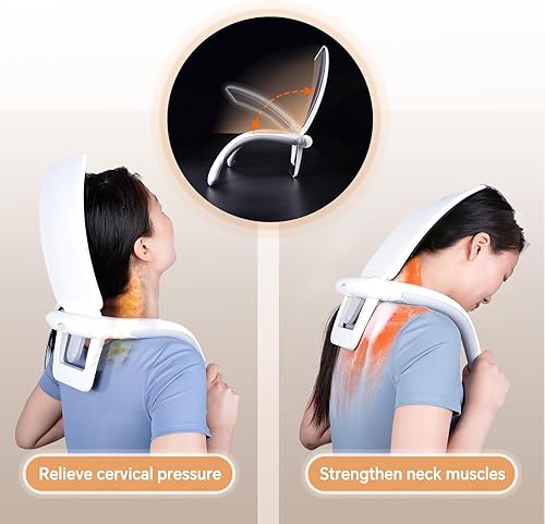 Miniatura 3 de Entrenador de cuello con resistencia ajustable para alivio de molestias en el cuello, entrenamiento de fuerza y mejora de la movilidad para atletas,