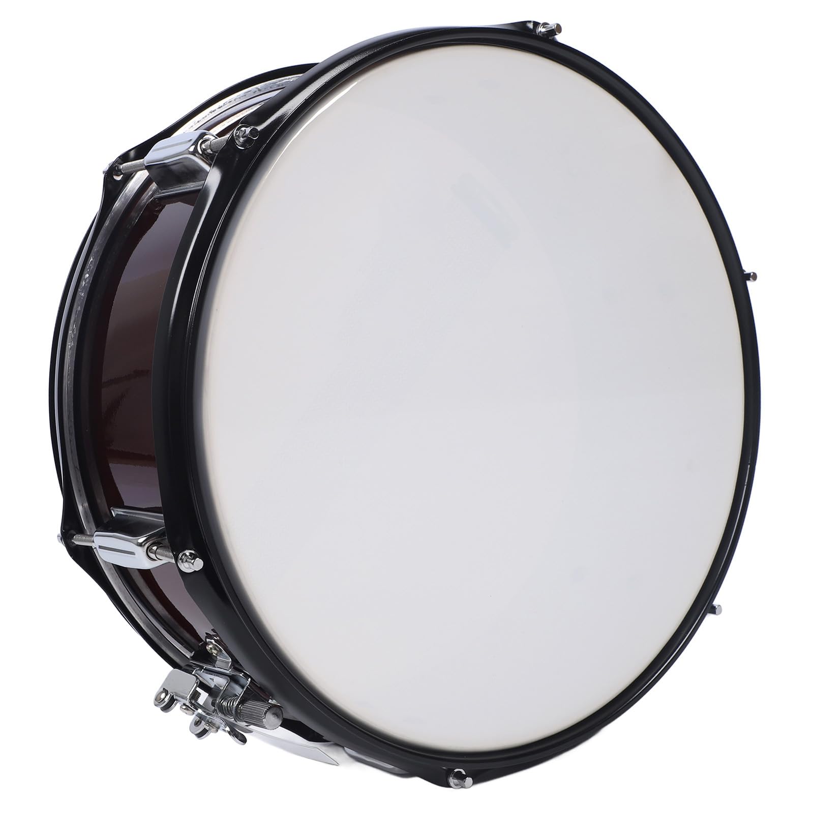 Generic Anfänger-Snaredrum, 14 Zoll, Edelstahl, Geeignet für Militärbands, mit Trommelstöcken und Schultergurt